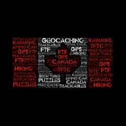 Canada Flag Geocaching Word-Art